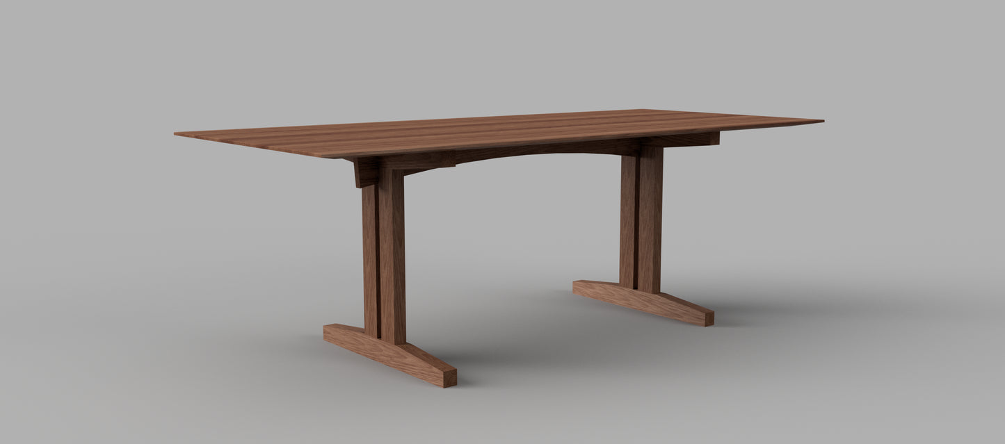 Simple Trestle Table Plans