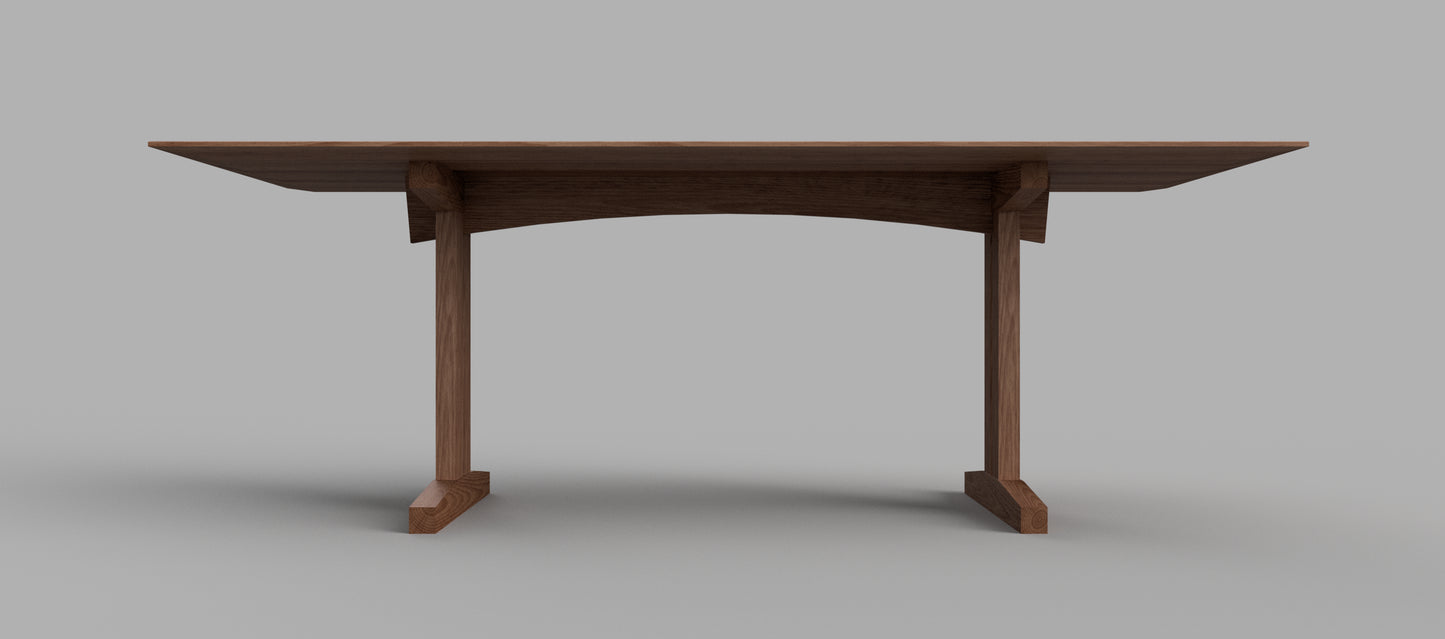 Simple Trestle Table Plans